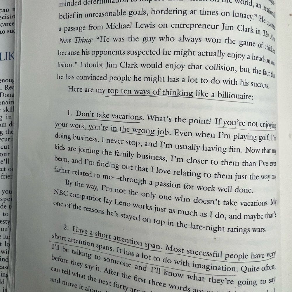 TRUMP Think Like a Billionaire Hardcover 2004 Wealth Creation Entrepreneurship - Picture 12 of 14